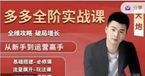 【大炮电商:拼多多全阶实战课程2025年10月21日更新】2节-惠声网赚