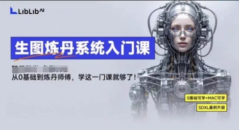 LibLibAI哩布哩布生图炼丹系统入门课，从生图到炼丹，只学这一门就够了-惠声网赚