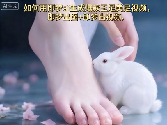 如何用即梦ai生成爆款玉足美足视频，即梦出图+即梦出视频，快速涨粉-惠声网赚