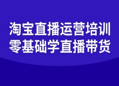 淘宝直播运营培训-零基础学会直播卖货-惠声网赚