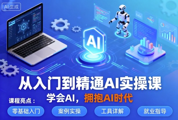 从入门到精通AI实操课，学会AI，拥抱AI时代-惠声网赚