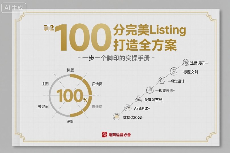 100分完美Listing打造全方案，想要完美listing必须是需要一步一个脚印的-惠声网赚