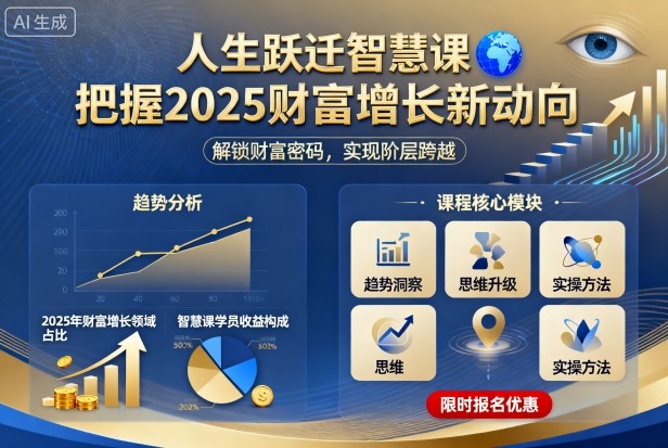 人生跃迁智慧课，把据2025财富增长新动向-惠声网赚