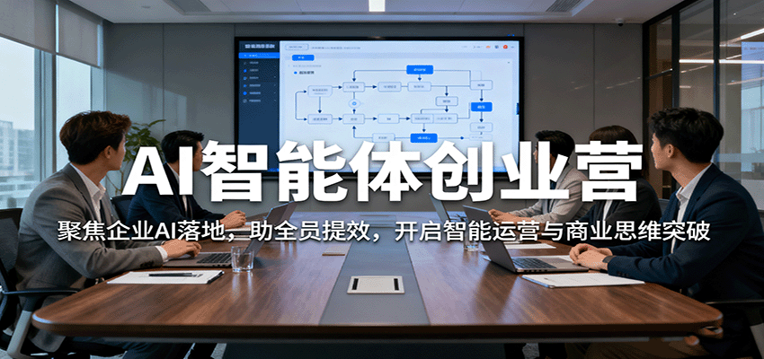 AI智能体创业营：聚焦企业AI落地，助全员提效，开启智能运营与商业思维突破-惠声网赚