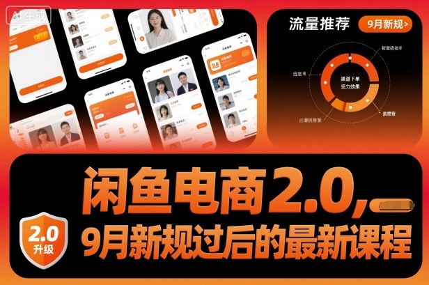 闲鱼电商2.0，9月新规过后的最新课程-惠声网赚