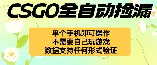 自动挂G捡漏，不用自己挂G不用玩游戏，一个手机即可操作，新手小白轻松月入1W+【揭秘】-惠声网赚