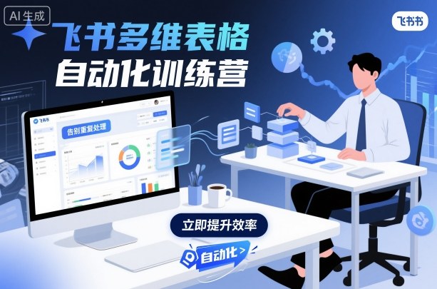 飞书多维表格自动化训练营，手把手教你告别重复处理，用多维表格开启高效办公新模式-惠声网赚