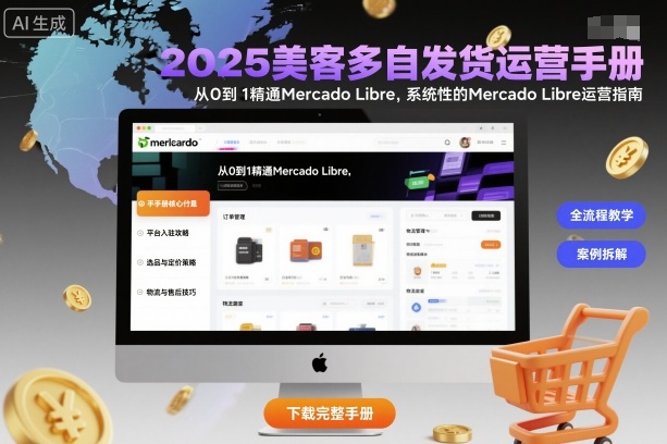2025美客多自发货运营手册：从0到1精通Mercado Libre，系统性的Mercado Libre运营指南-惠声网赚