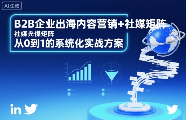 B2B企业出海内容营销+社媒矩阵，从0到1的系统化实战方案-惠声网赚