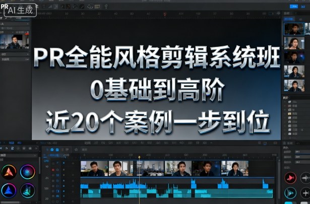 PR全能风格剪辑系统班，0基础到高阶，近20个案例一步到位-惠声网赚