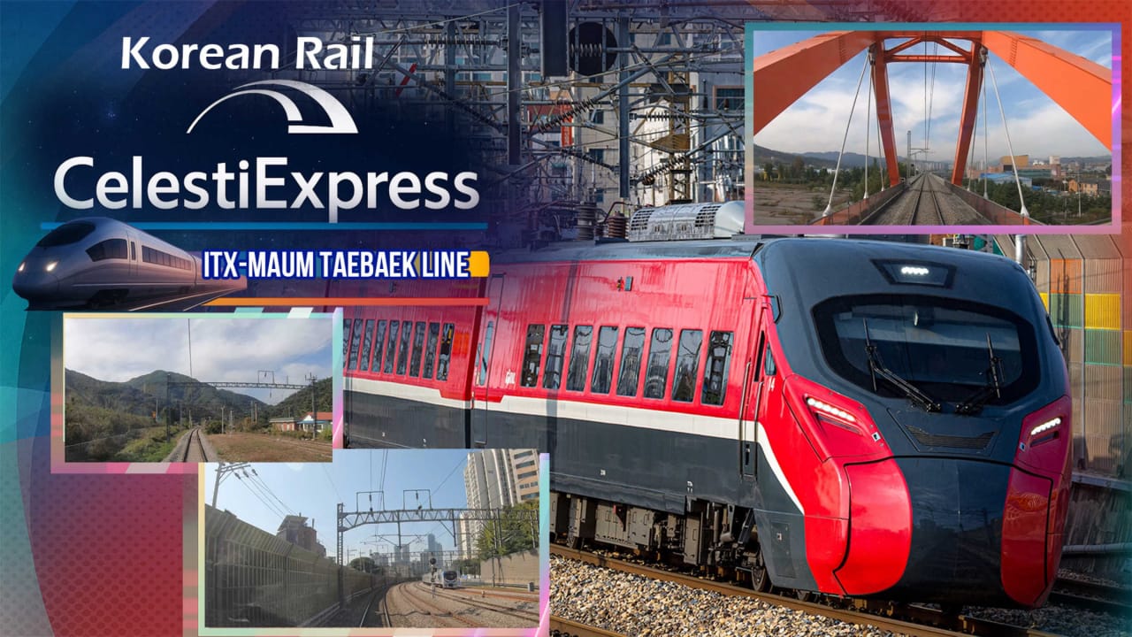 韩国铁路 Celesti特快 ITX-MAUM 太白线丨Korean Rail Celesti Express ITX-MAUM Taebaek Line-惠声网赚