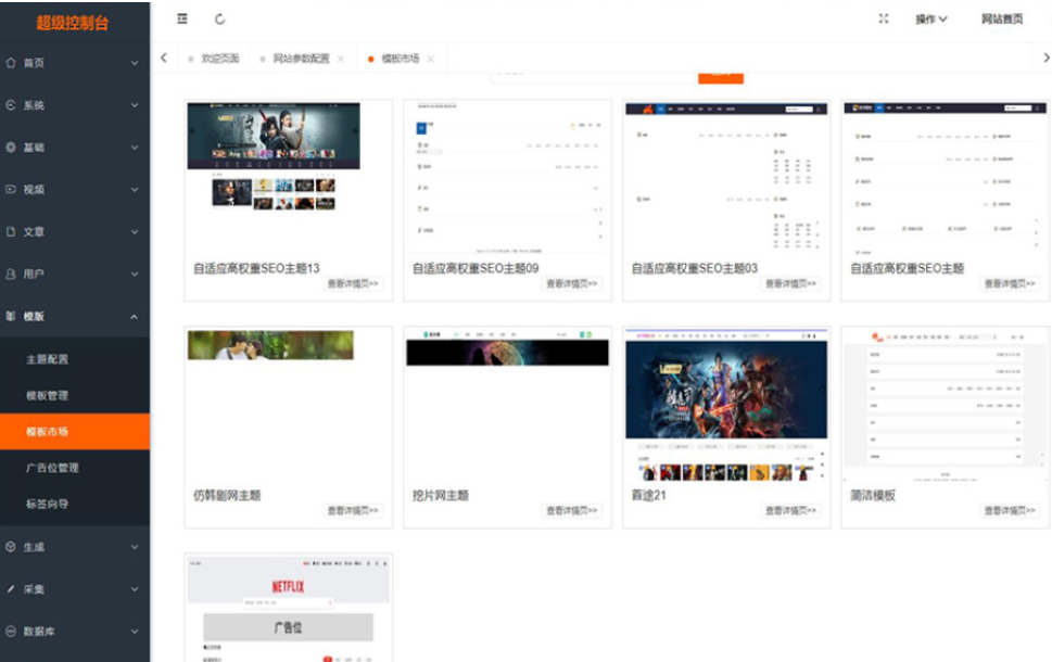 最新Pro版视频影视系统 电影管理系统源码 电影院播放系统含9套模板-惠声网赚