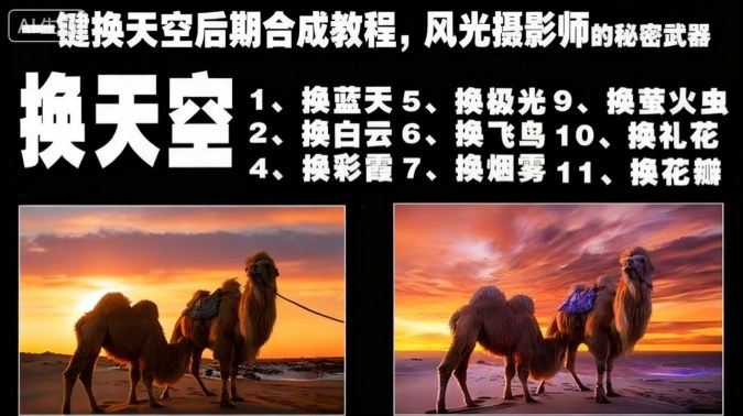 一键换天空后期合成教程，风光摄影师的秘密武器-惠声网赚