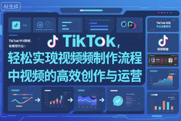 TikTok中视频制做流程，轻松实现Tk中视频的高效创作与运营-惠声网赚