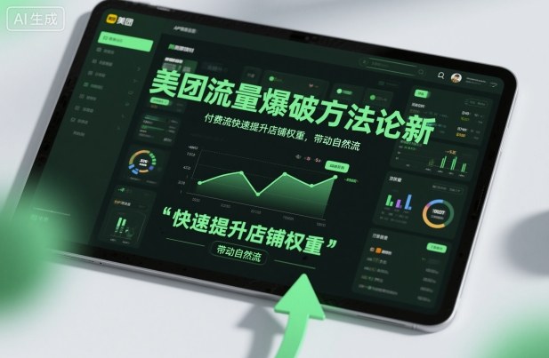 美团流量爆破方法论，付费流快速提升店铺权重，带动自然流-惠声网赚