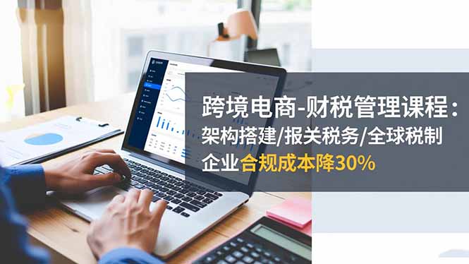 跨境电商-财税管理课程：架构搭建/报关税务/全球税制，企业合规成本降30%-惠声网赚