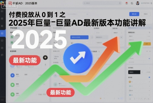 付费投放从0到1之2025年巨量AD最新版本功能讲解-惠声网赚