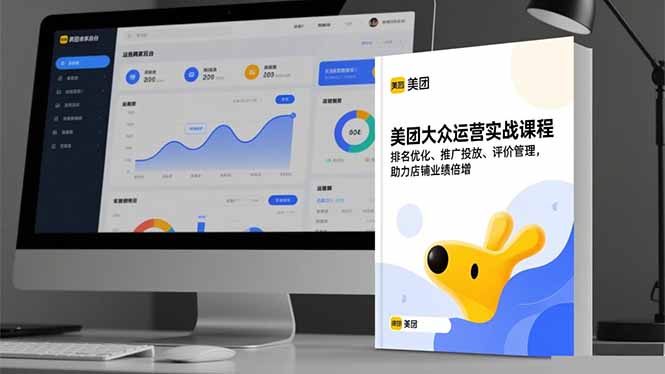 美团大众运营实战课程，排名优化、推广投放、评价管理，助力店铺业绩倍增-惠声网赚