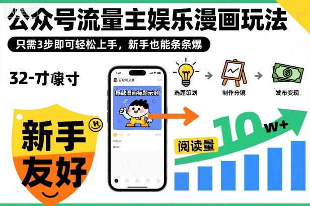 ‍‬⁢‍⁡‍‍⁡​⁣⁤‍‬⁡⁣⁢​⁣‍⁣‌‌⁢​⁡⁡‌​⁢⁣⁢​⁢‌​⁣‬​⁣‬‬⁣⁢​⁢⁣公众号流量主娱乐漫画玩法，只需3步即可轻松上手，新手也能条条爆-惠声网赚