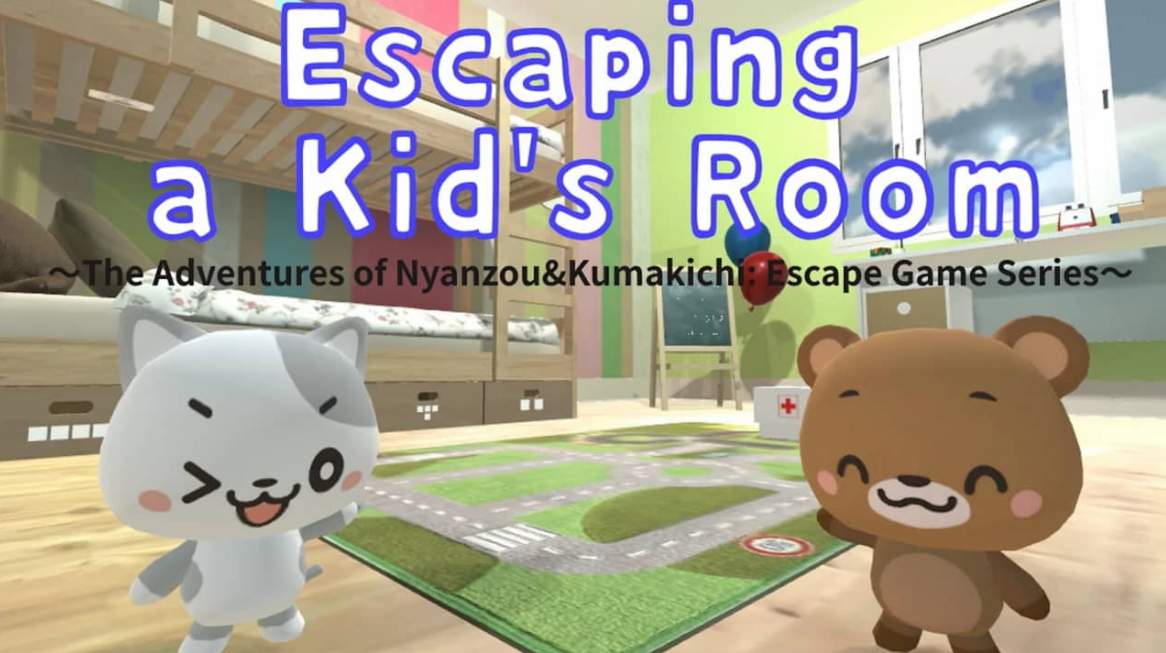 《逃离婴儿房 Escaping a Kid’s Room～The Adventures of Nyanzou&Kumakichi: Escape Game Series～》Switch英日文版NSZ下载-惠声网赚