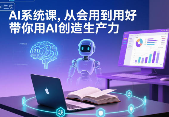 AI系统课，从会用到用好，带你用AI创造生产力-惠声网赚