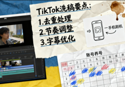 TikTok洗稿剪辑全流程课-惠声网赚