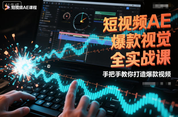 短视频AE爆款视觉全实战课，手把手教你打造爆款视频-惠声网赚