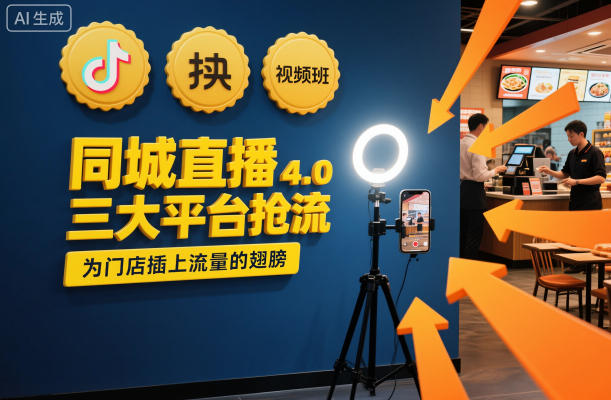 同城直播实操班4.0，三大平台抢流，为门店插上流量的翅膀-惠声网赚