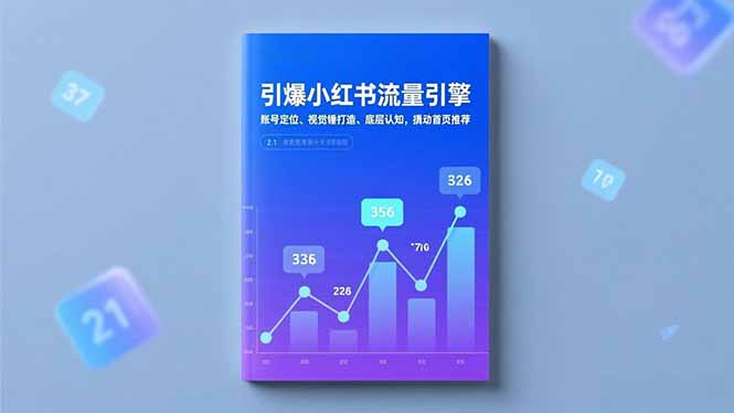 引爆小红书流量引擎，账号定位、视觉锤打造、底层认知，撬动首页推荐-惠声网赚