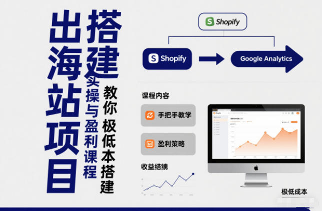 小淘出海站项目，搭建实操与盈利课程，手把手教你用极低成本搭建-惠声网赚