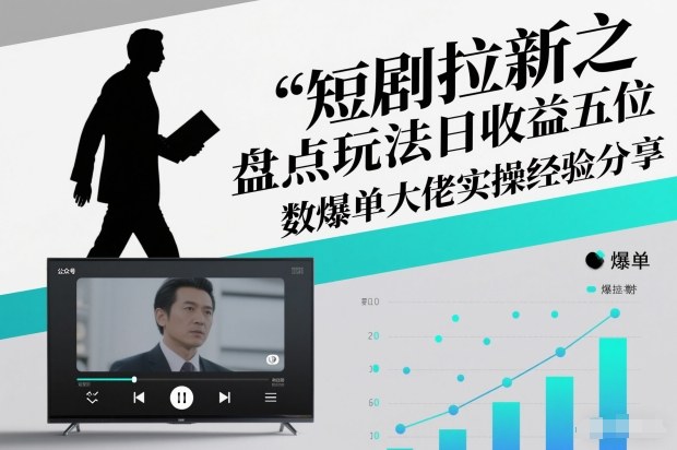 短剧拉新之盘点玩法日收益五位数爆单大佬实操经验分享-惠声网赚
