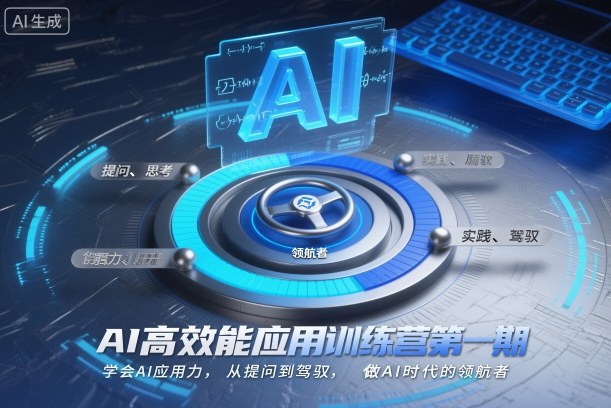 AI高效能应用训练营第一期，学会AI应用力，从提问到驾驭，做AI时代的领航者(更新)-惠声网赚