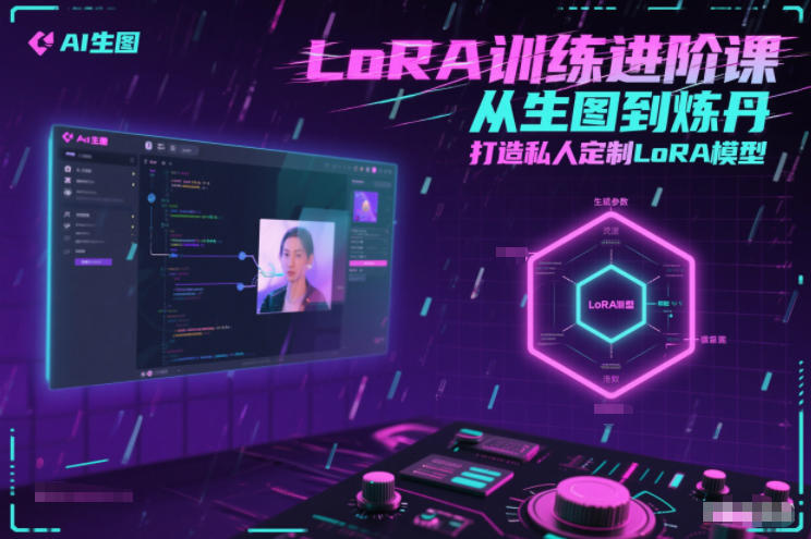 LoRA训练进阶课，从生图到炼丹，打造私人定制LoRA模型-惠声网赚