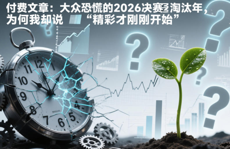 付费文章：大众恐慌的2026决赛淘汰年，为何我却说“精彩才刚刚开始”？-惠声网赚