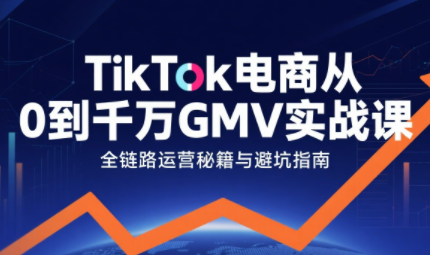 三千老师·TikTok电商从0到千万GMV实战课(更新)-惠声网赚