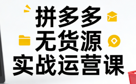 子枫老师·拼多多无货源实战运营课(更新12月)-惠声网赚