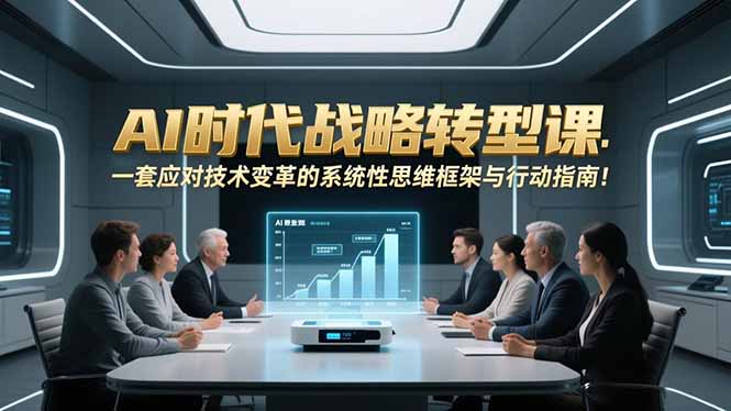 AI时代战略转型课：一套应对技术变革的系统性思维框架与行动指南！-惠声资源站
