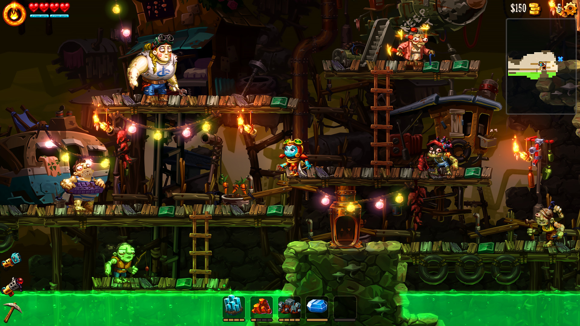 《蒸汽世界 挖掘2 SteamWorld Dig2》Switch中文版NSP下载 – 含4.1.1补丁-惠声资源站