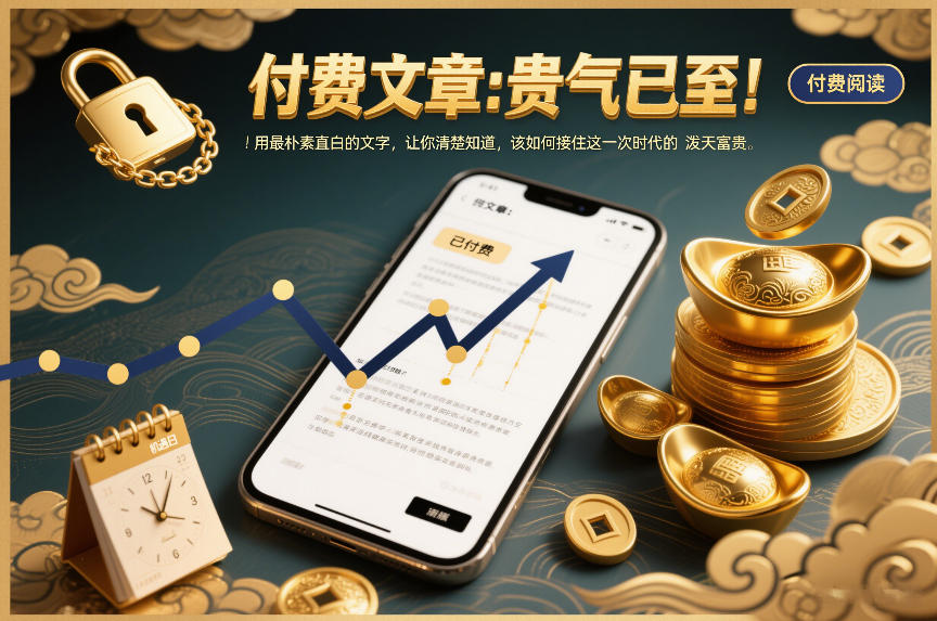 付费文章：贵气已至！用最朴素直白的文字，让你清楚知道，该如何接住这一次时代的泼天富贵-惠声资源站