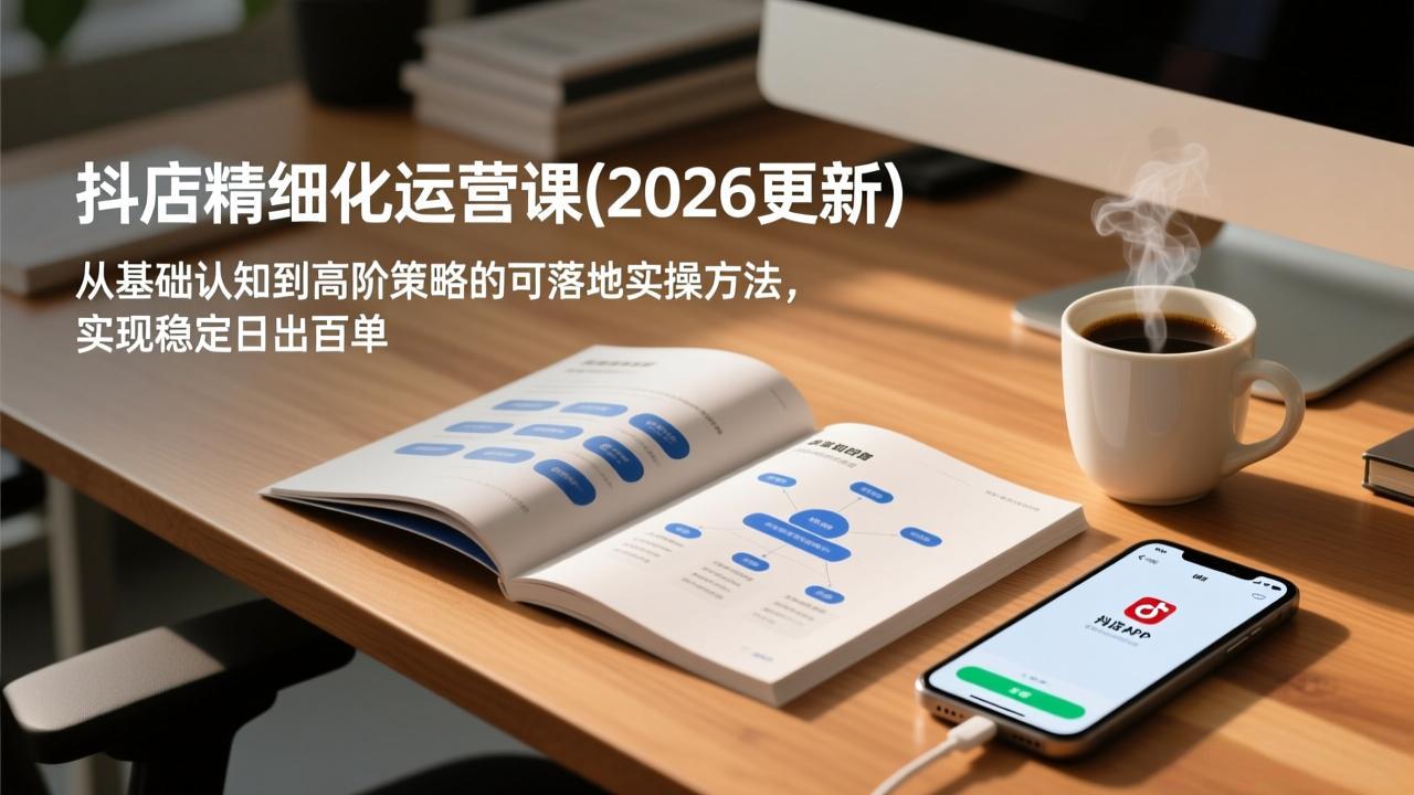 抖店精细化运营课(2026更新-惠声资源站