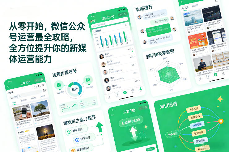 从零开始，微信公众号运营最全攻略，全方位提升你的新媒体运营能力-惠声资源站
