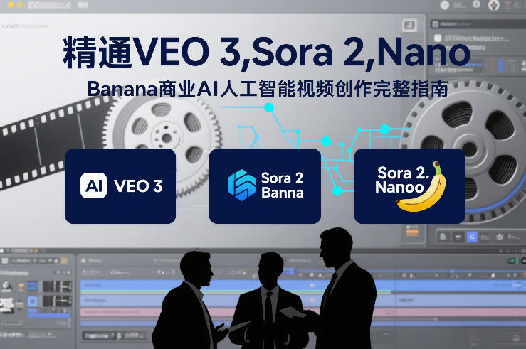 精通VEO 3，Sora 2，Nano Banana商业AI人工智能视频创作完整指南-惠声资源站