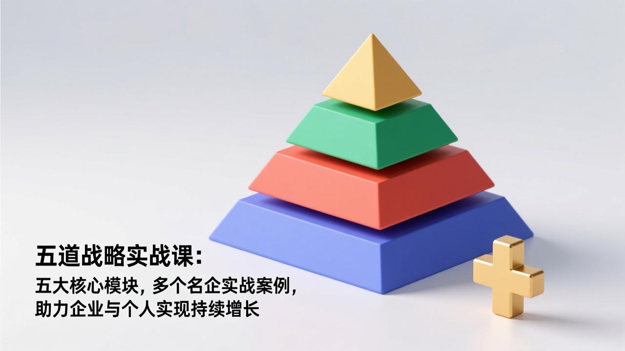 五道战略实战课：五大核心模块，多个名企实战案例，助力企业与个人实现持续增长-惠声资源站