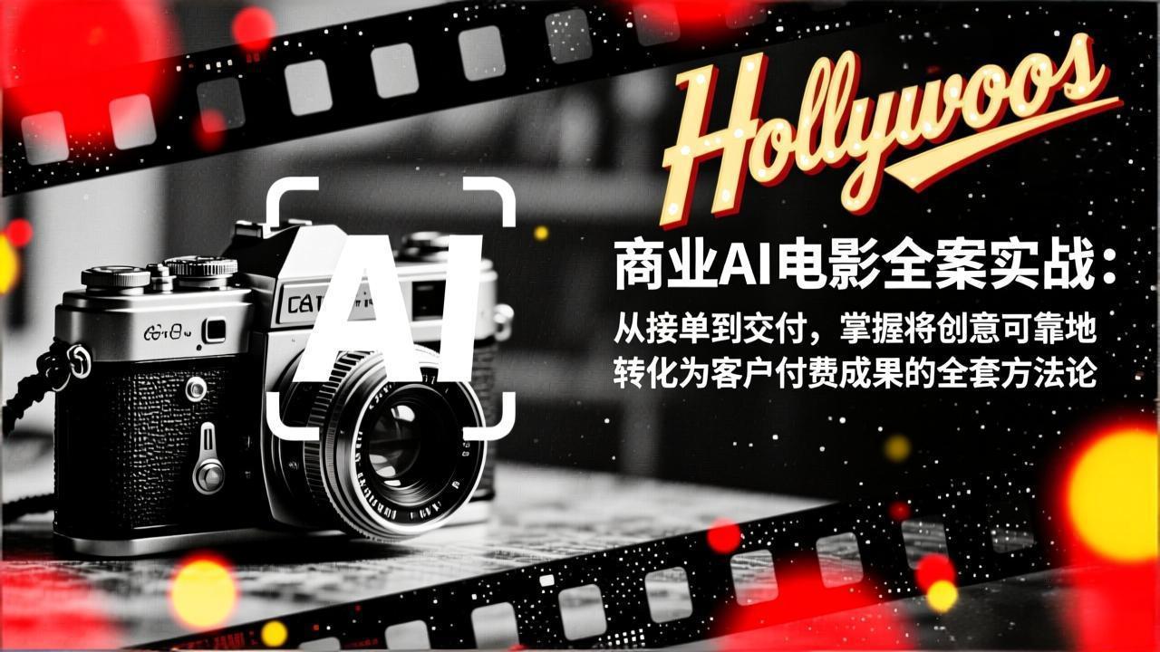 商业AI电影全案实战：从接单到交付，掌握将创意可靠地转化为客户付费成果的全套方法论-惠声资源站