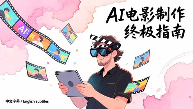 AI电影制作终极指南：从创意到成片，系统掌握智能影视全流程实战课(中英字幕-惠声资源站
