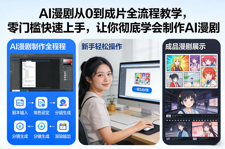 AI漫剧从0到成片全流程教学，零门槛快速上手，让你彻底学会制作AI漫剧【保姆级教程】-惠声资源站