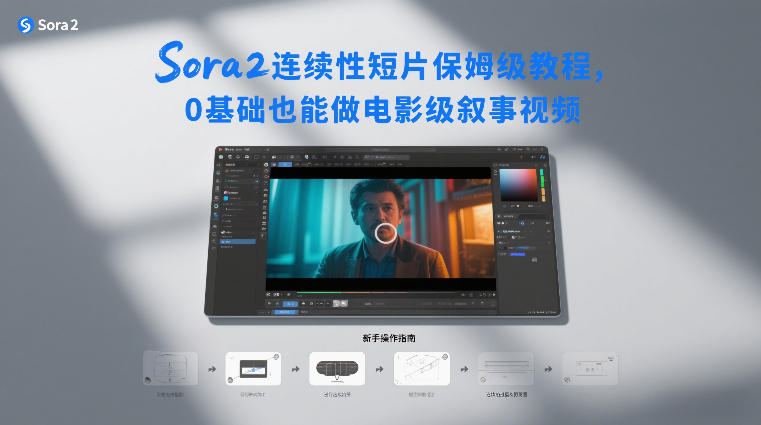 Sora2连续性短片保姆级教程，0基础也能做电影级叙事视频-惠声资源站