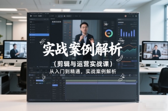 剪辑与运营实战课，从入门到精通，实战案例解析(更新2026)-惠声资源站