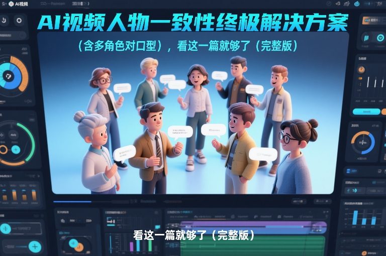 AI视频人物一致性终极解决方案(含多角色对口型)，看这一篇就够了(完整版)-惠声资源站