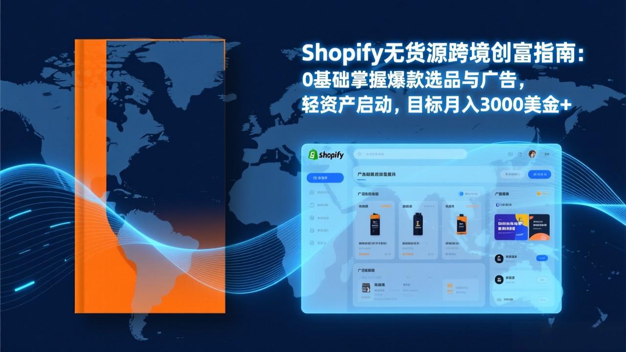 Shopify爆款打法实战：从选品到广告投放，复制爆款模型，驱动独立站月销售额破万刀-惠声资源站